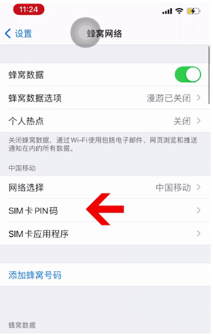 东城街道苹果14维修网分享如何给iPhone14的SIM卡设置密码 