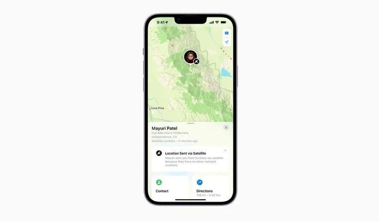 东城街道苹果14维修分享iPhone14系列中 FindMy功能通过卫星分享位置方法教程 