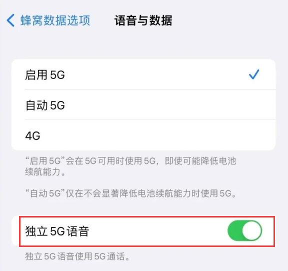 东城街道苹果14维修分享iPhone 14 Pro如何开启VoNR 
